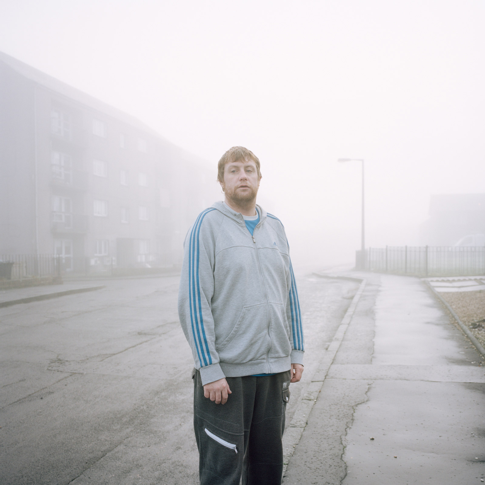 Steven close by both his and his youngest sister's flats.