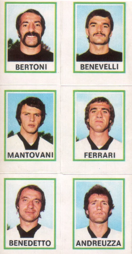 Bertoni - Benevelli - Mantovani - Ferrari - Benedetto - Andreuzza