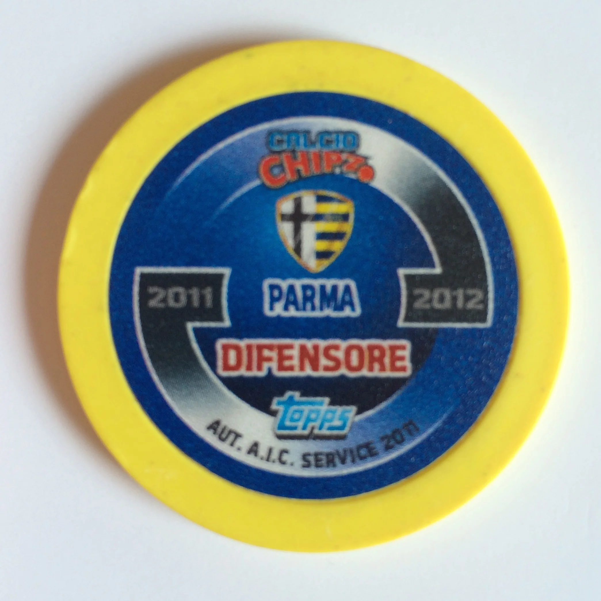CHIPZ DISC TOPPS SERIE A 2008/09 CAGLIARI PAROLA CALCIO 2009