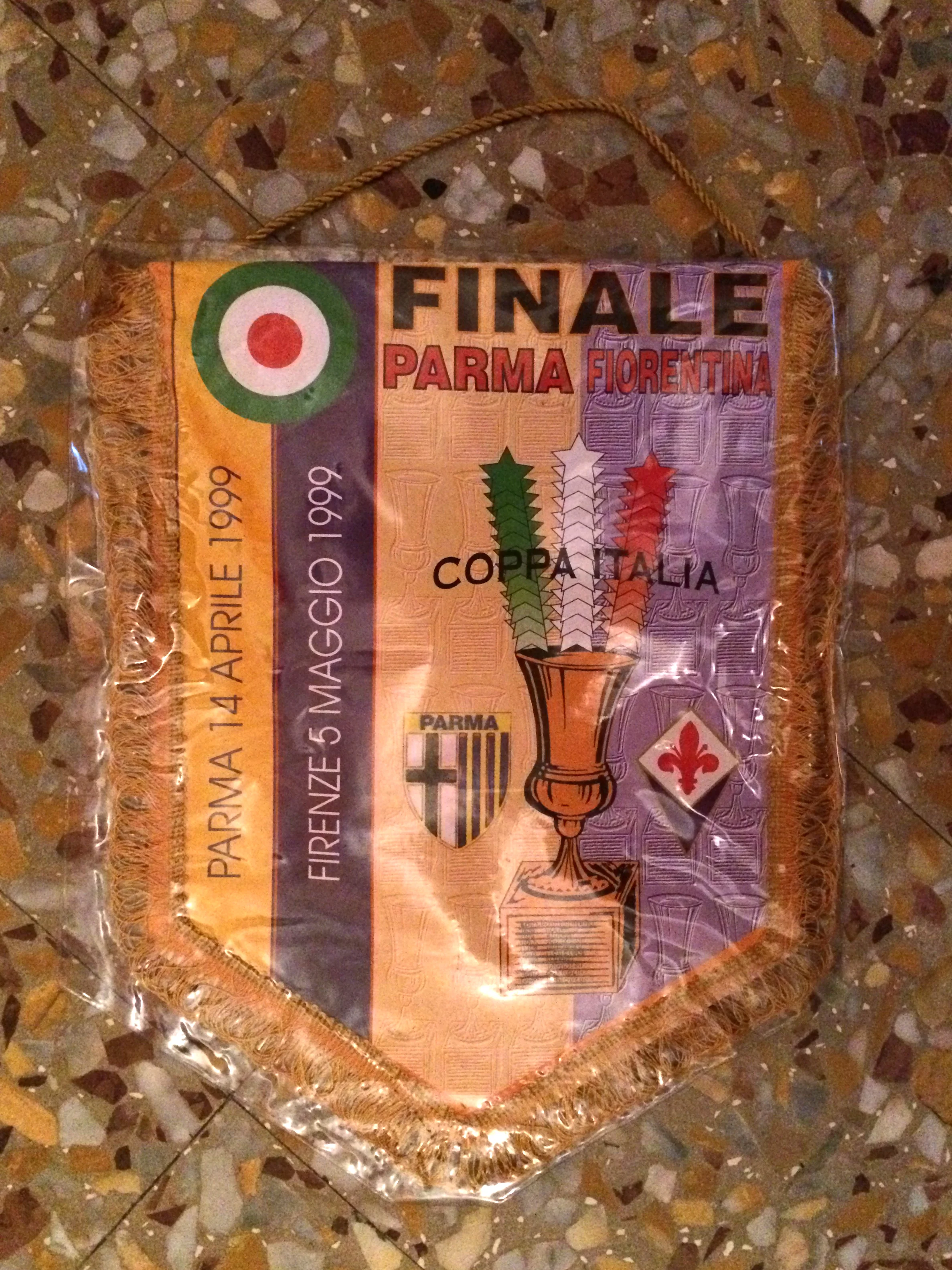  Gagliardetto della finale di Coppa Italia 1999 tra Parma e Fiorentina 