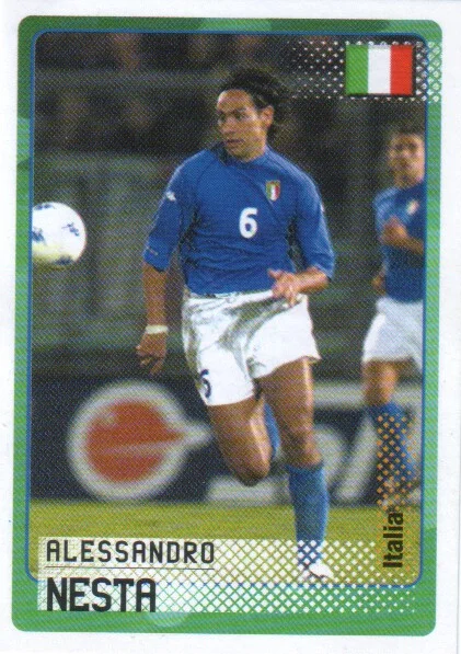 Roas to World Cup 2002 Alessandro Nesta con dietro Fabio Cannavaro.