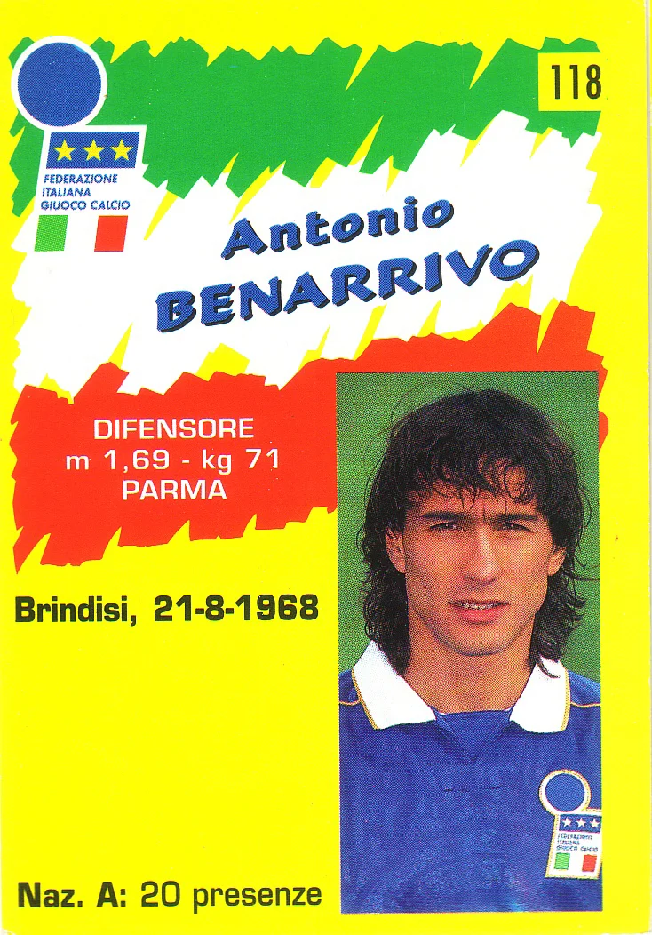 Panini Calcio Cards 1996 