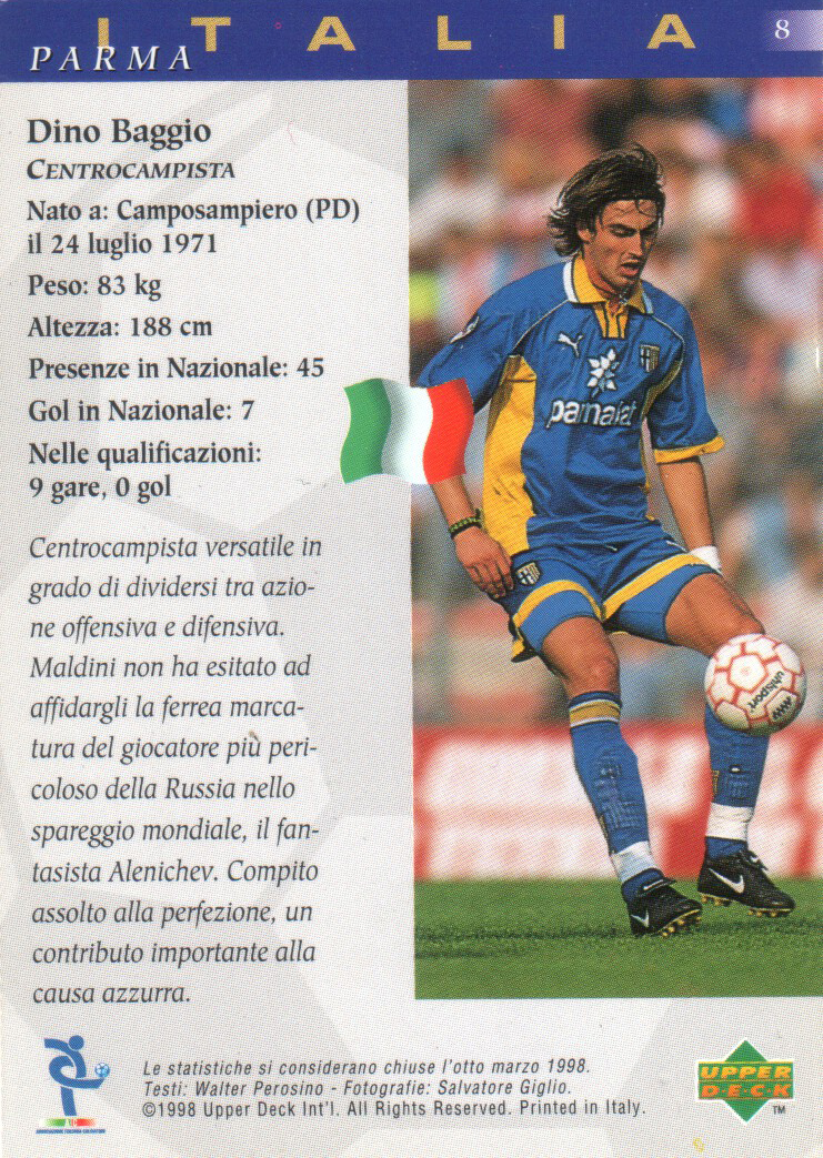 Upper Deck Campioni al Mondiale 1998