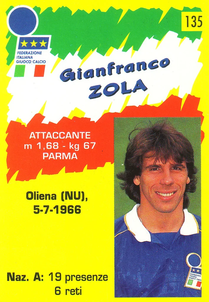  Panini Calcio Cards 1996 