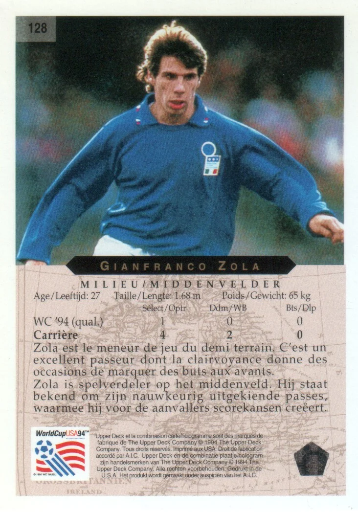 Upper Deck Usa 94 (Lingua FR/DE)