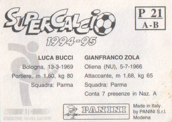 Supercalcio Panini 1994/95
