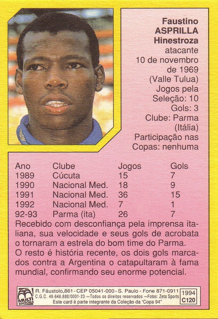  Futebol Card International 1993/94 (BRASILE) 