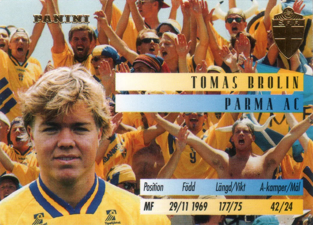 Panini Fotboll 1995 (SVEZIA)