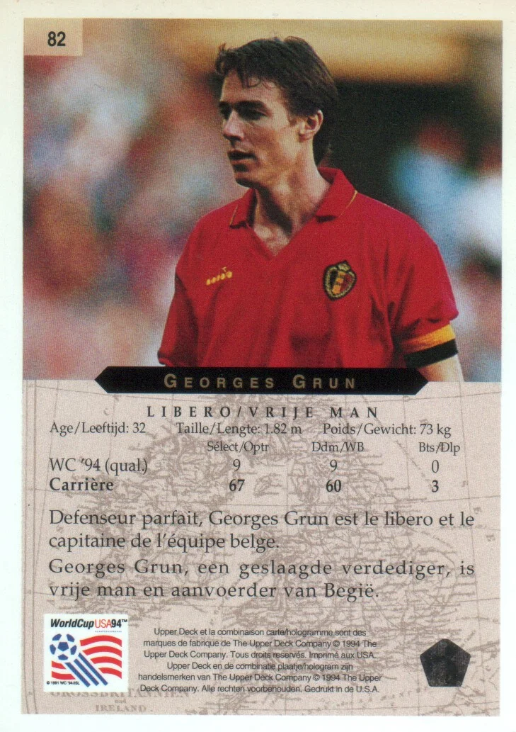 Upper Deck Usa 1994 (Lingua FR/DE)