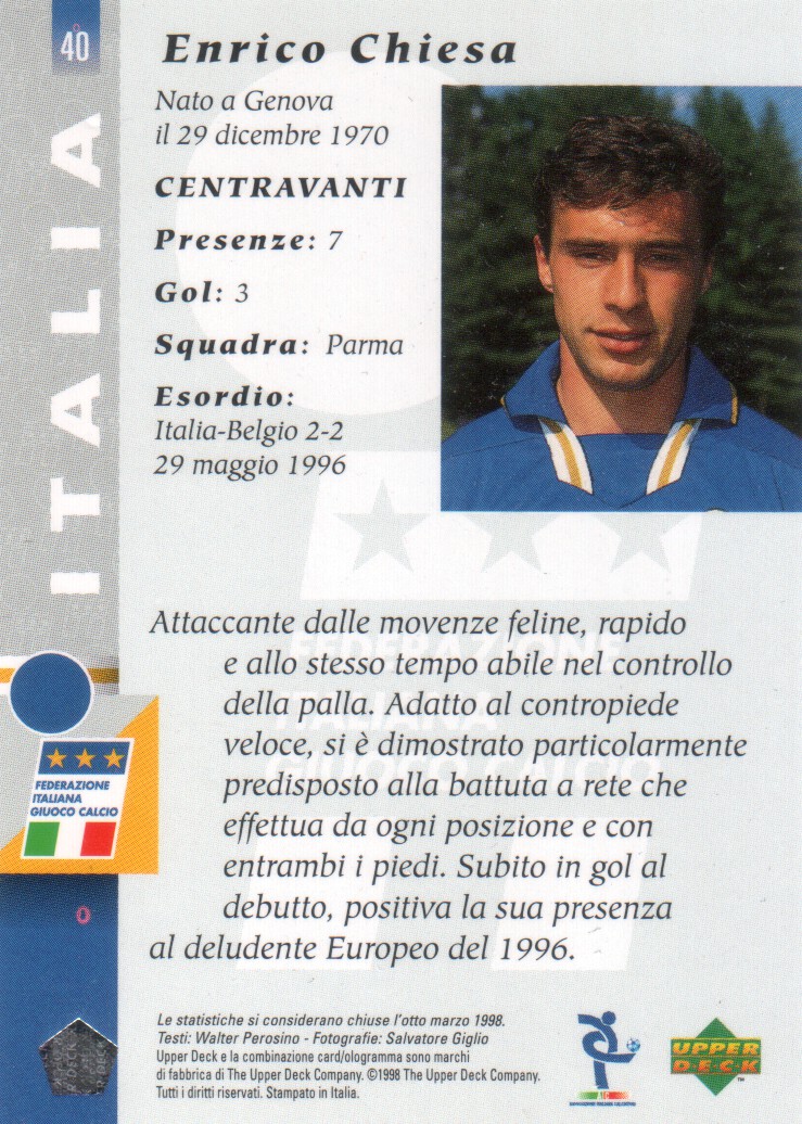 Upper Deck Azzurri 1998