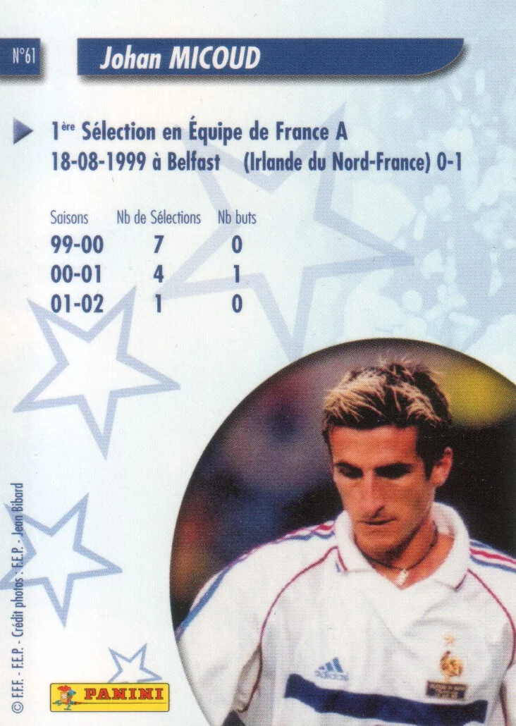  Panini Equipe de France 2002/2003 (FRANCIA) 