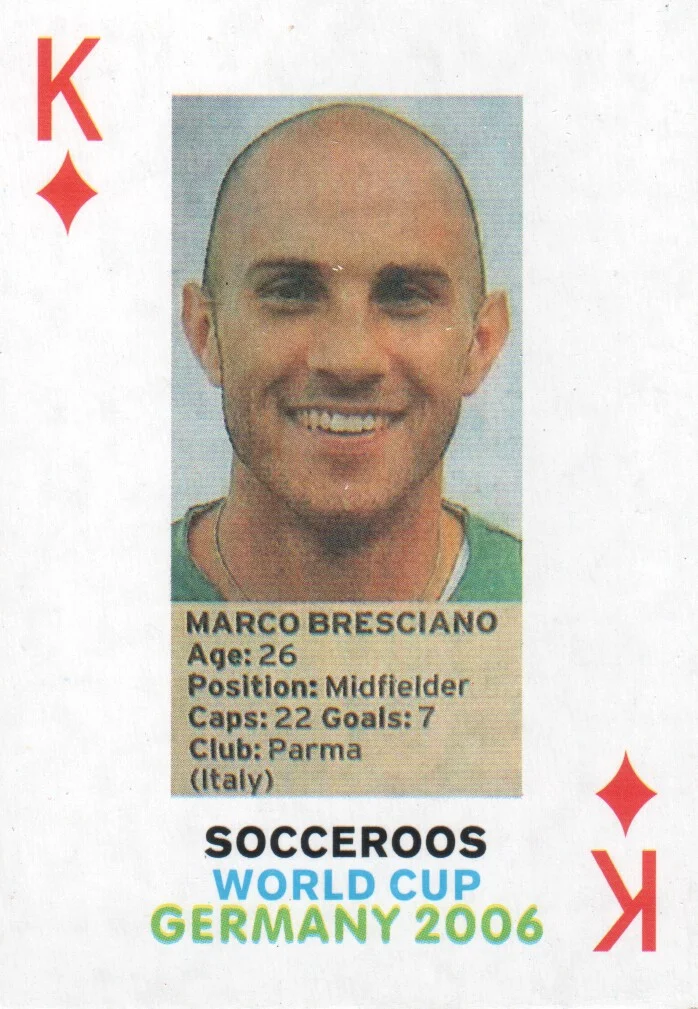  Carte da gioco Australian Socceroos World Cup Germany 2006 (AUSTRALIA) 