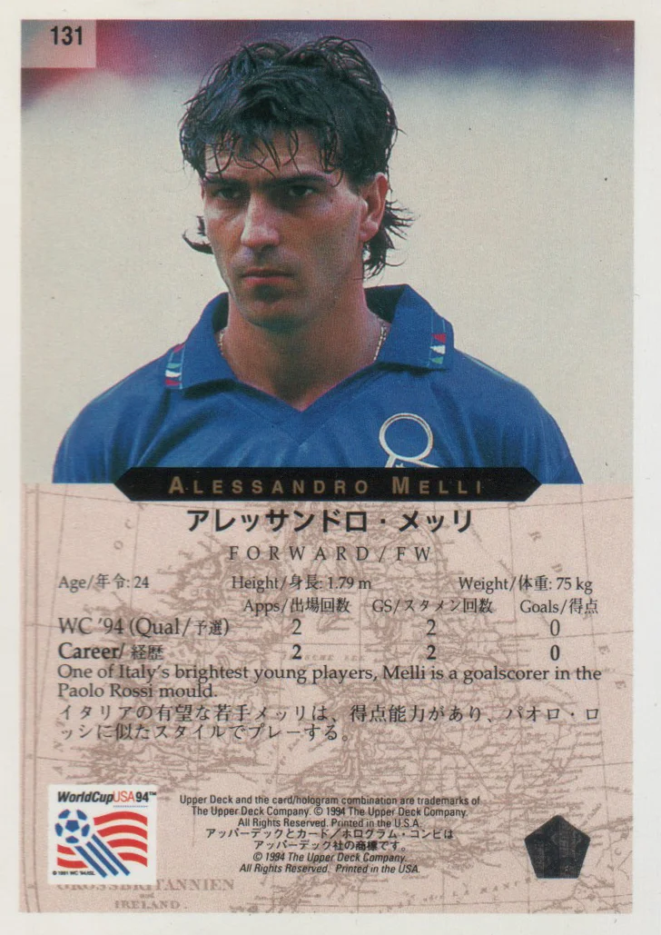 Upper Deck Usa 1994 (Lingue: EN/JP)