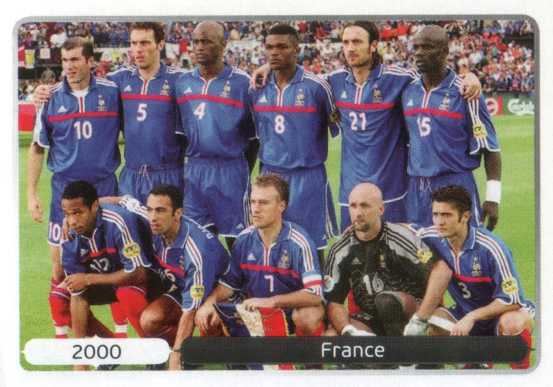 Francia campione d’Europa 2000 con Thuram Panini Euro 2012