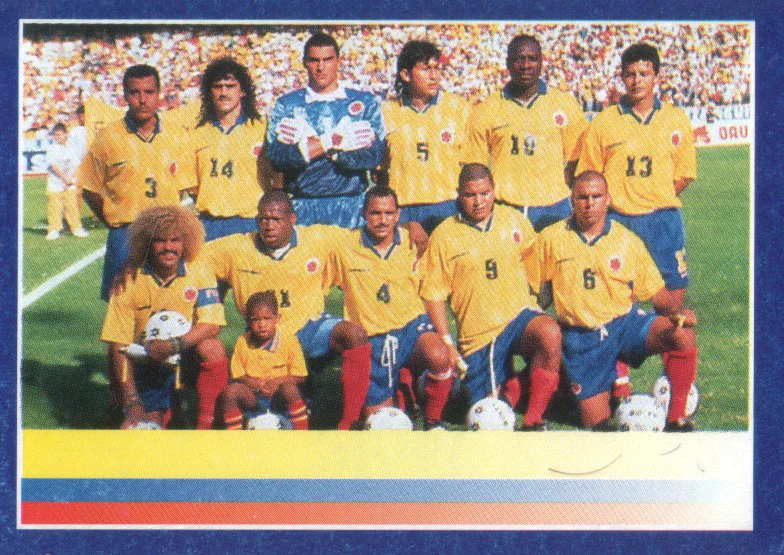 Colombia con Asprilla Allers World Cup France 98 (Francia)