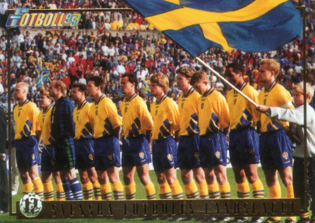 Svezia con Brolin Panini Fotboll 1995 (SVEZIA)