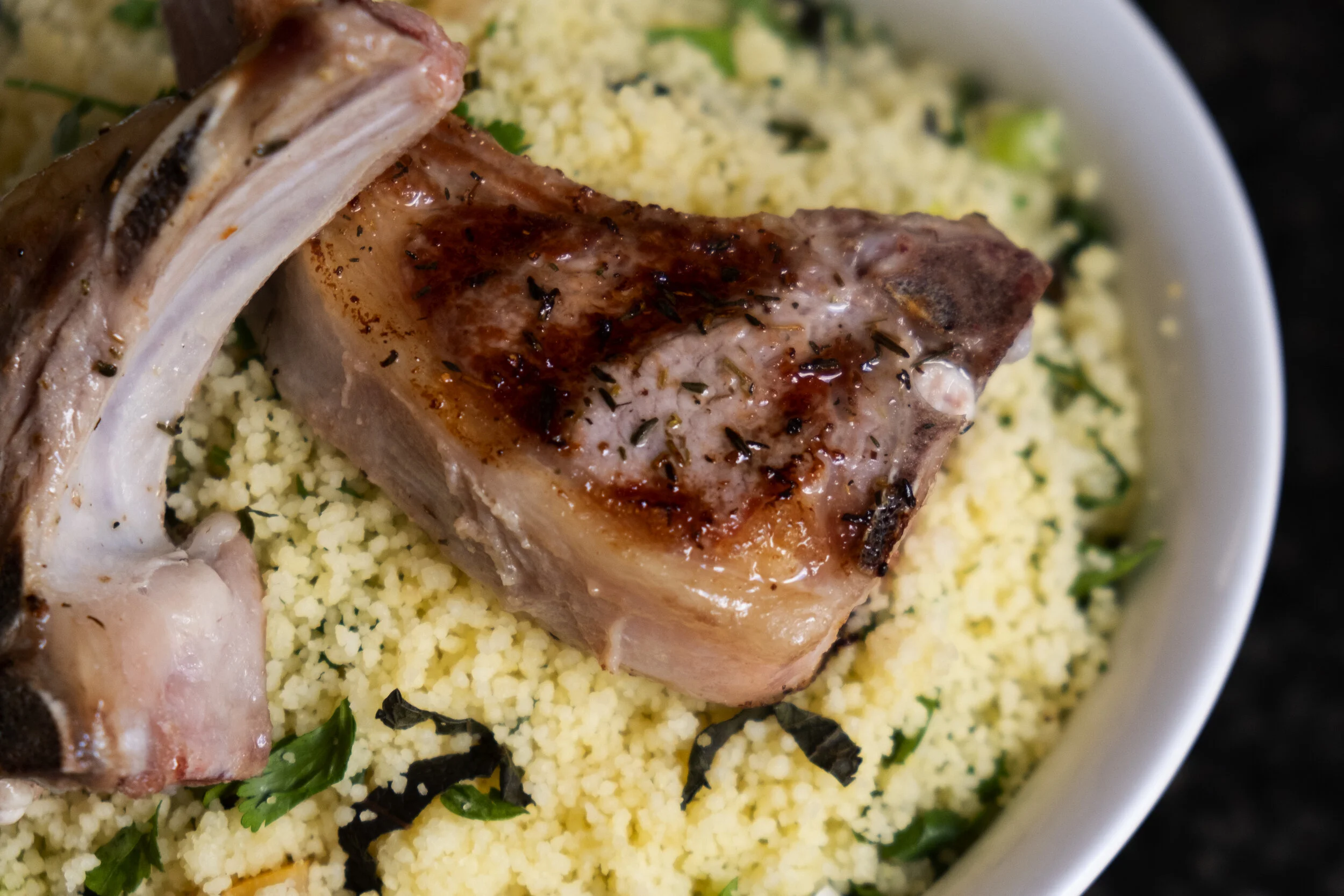  Lamskoteletjes met couscous