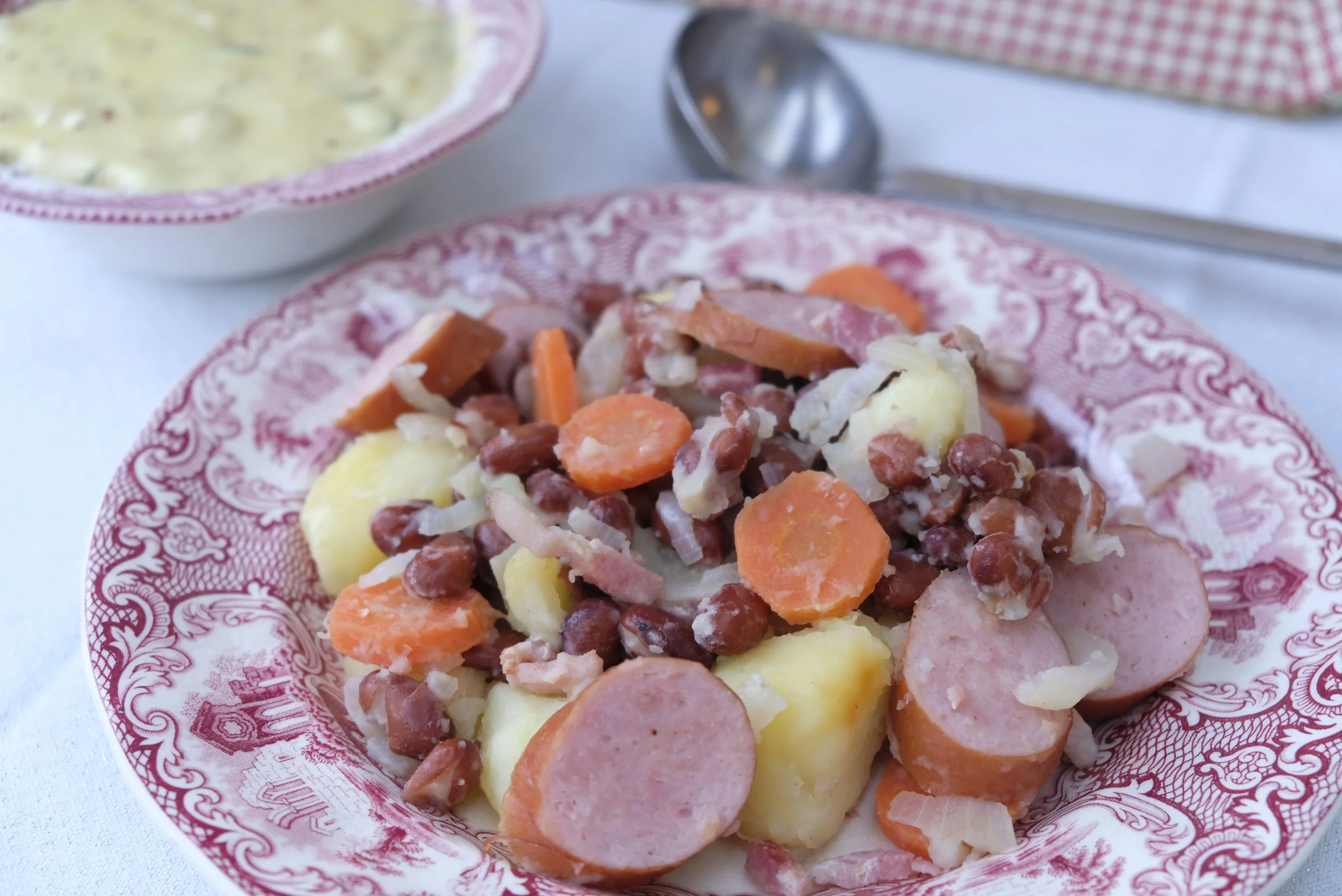 5 óf 7 schaft met mosterdsaus