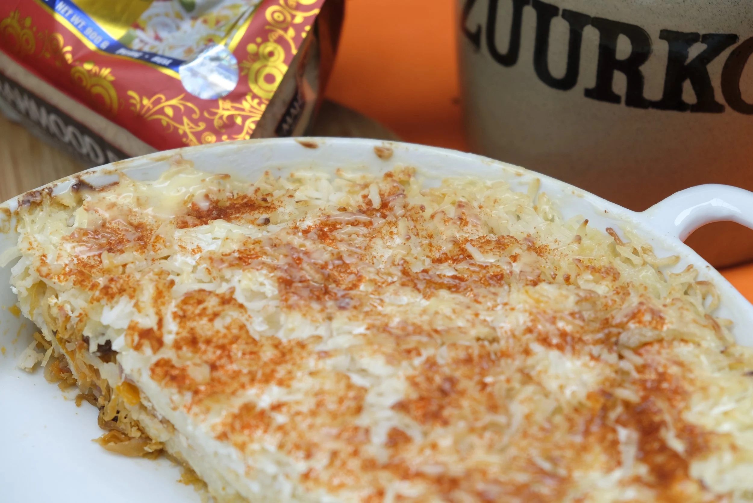 Zuurkoolschotel met rijst