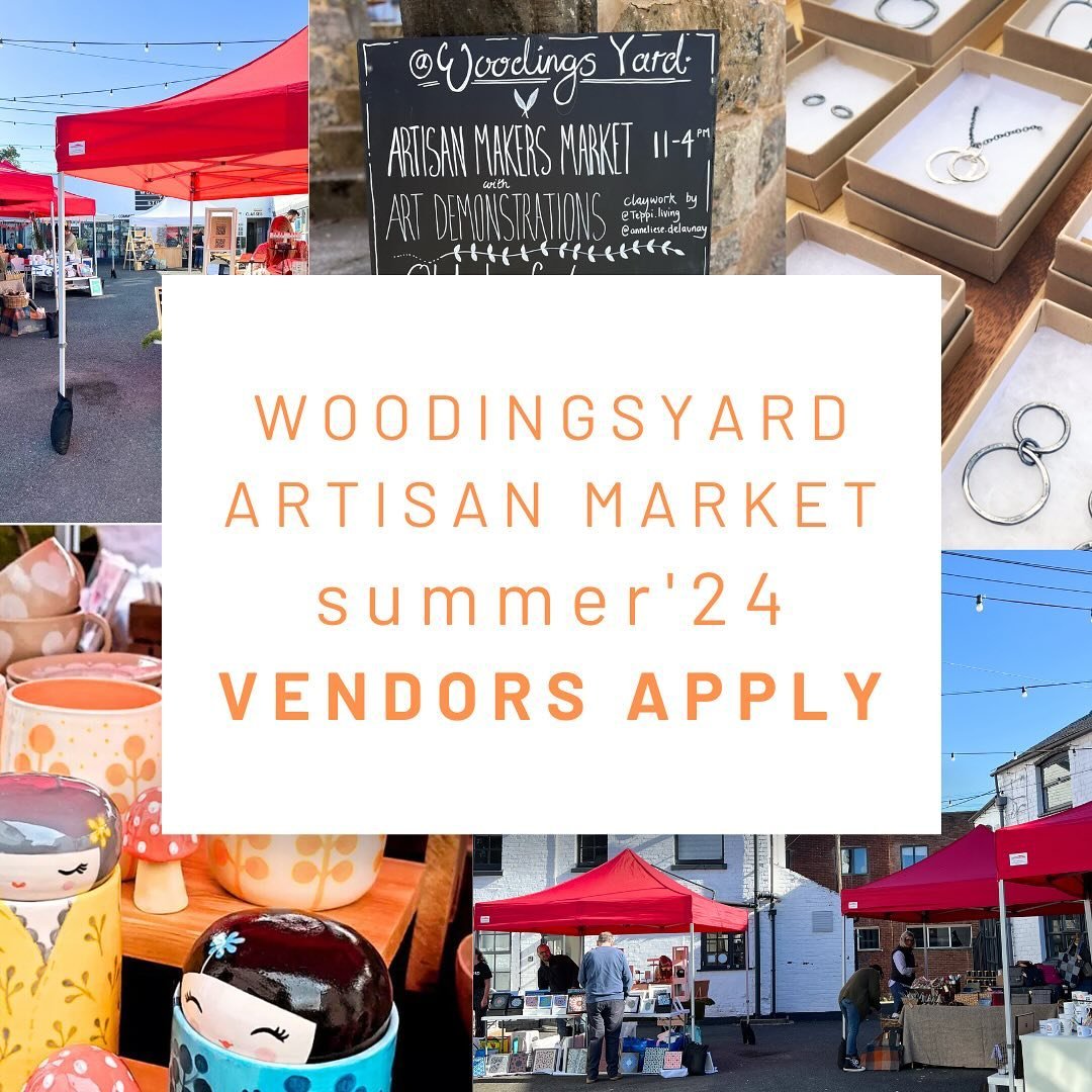 🌟Calling Artists/ Makers of Staffordshire &amp; beyond.🌟

Our popular Artisan Markets @woodingsyard are back - on the following Summer Saturdays:
May 11th
June15th
July 13th

We are a small but perfectly formed event, run by artists and makers for 
