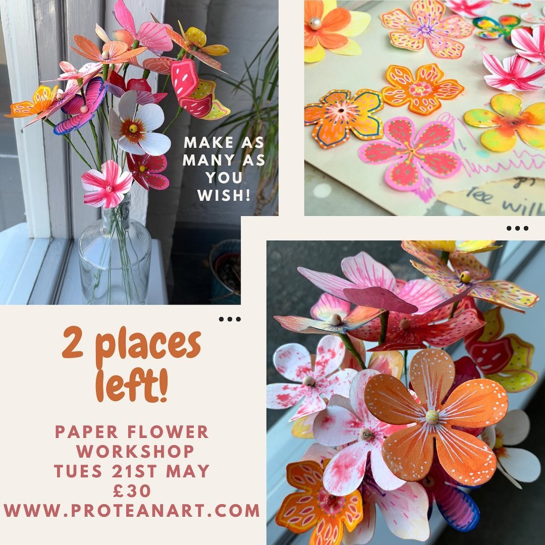 This workshop is a wonderful opportunity to enjoy with friends. Book your spot now! Create beautiful paper flowers to decorate your home, without the hassle of watering them. Reserve your place at www.proteanart.com or @woodingsyard.

Join us on Tues