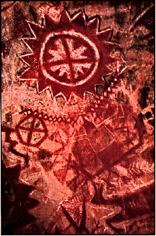 An example of Chumash cave paintings