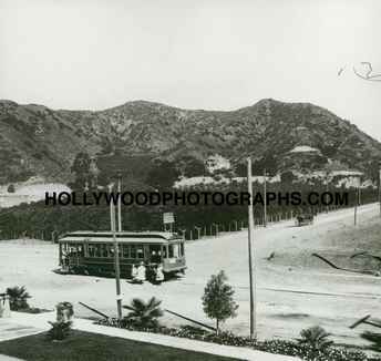 Streetcar line at Sunset and Laurel Canyon