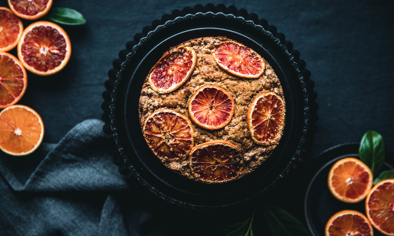 Blutorangen-Kuchen mit Streuseln — Backstübchen