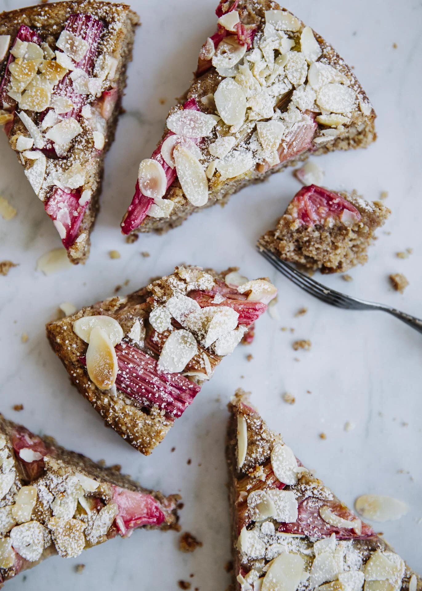 Veganer Rhabarber Vollkorn Kuchen Backstbchen