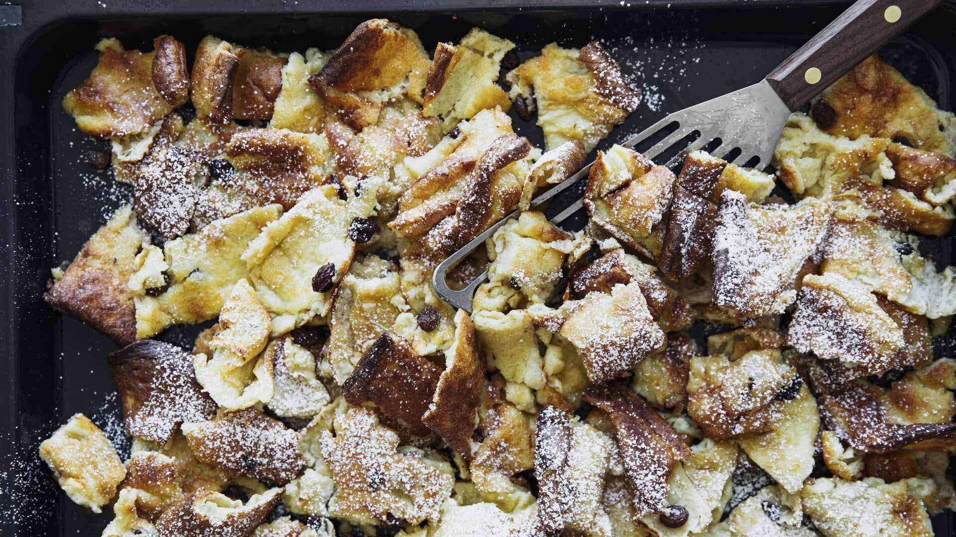 Kaiserschmarrn vom Blech – aus dem Dampfbackofen — Backstübchen