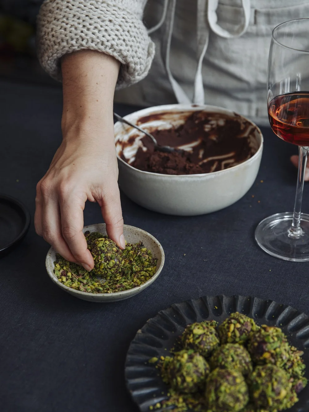 Schokotrüffel selber machen – mit Pistazien und Orange — Backstübchen
