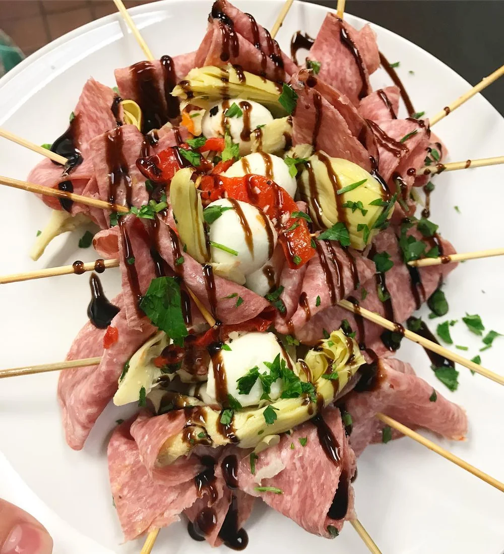 Antipasto Olive And Cheese Skewers Antipasto Kabob With Mozzarella