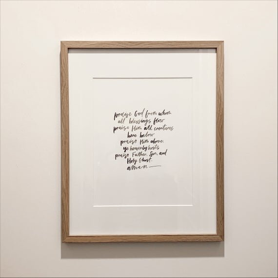 Doxology Print - 8x10