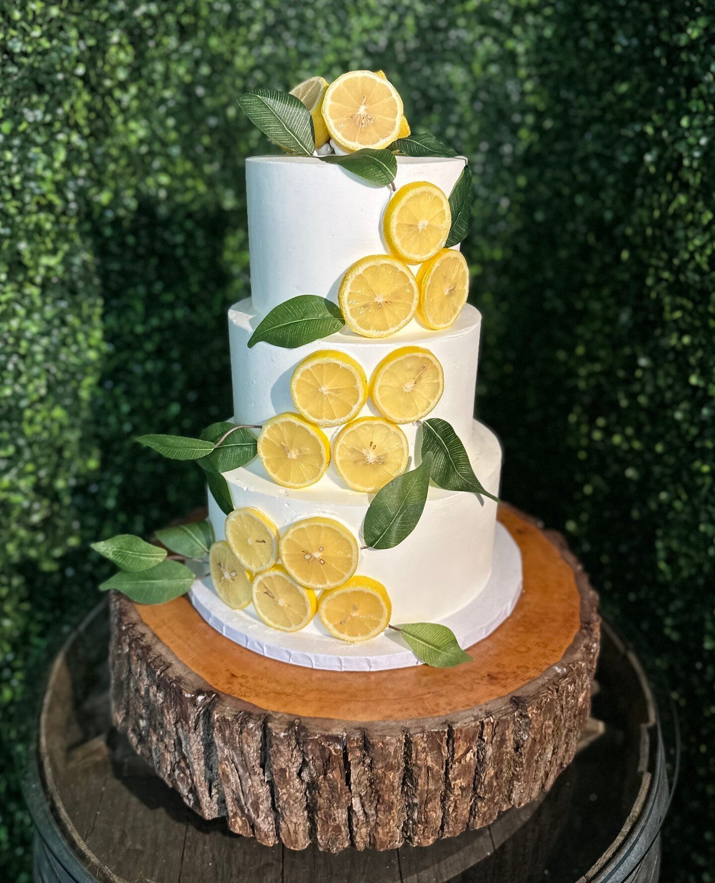🍋 Lemon Slice wedding cake 🍋⁠
⁠
⁠
Have an upcoming wedding? Call us at⁠
(951) 699-2399 for a wedding consultation⁠
or visit our website at www.1914bakery.com for more info!⁠
⁠
#dessert #cakedesigner #flowers #temeculawine #chocolate #food #customca