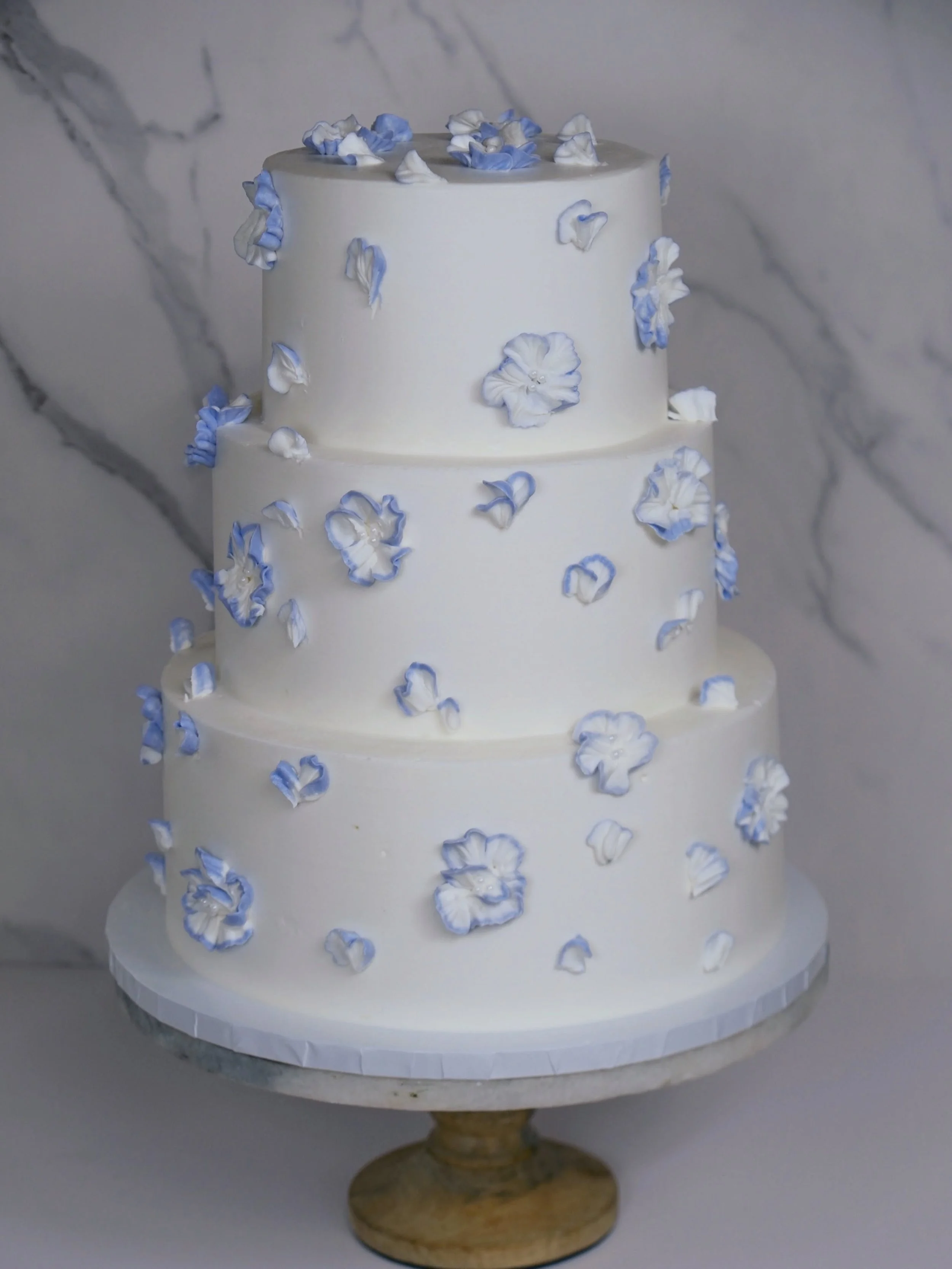 Pretty blue blush floral