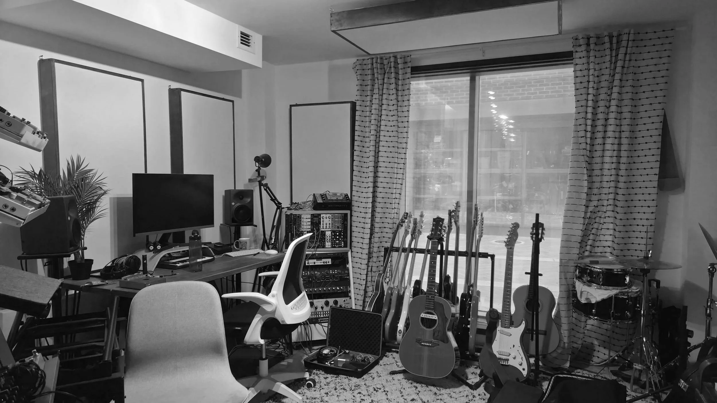 Music production studio at Lea Bridge BSMNT