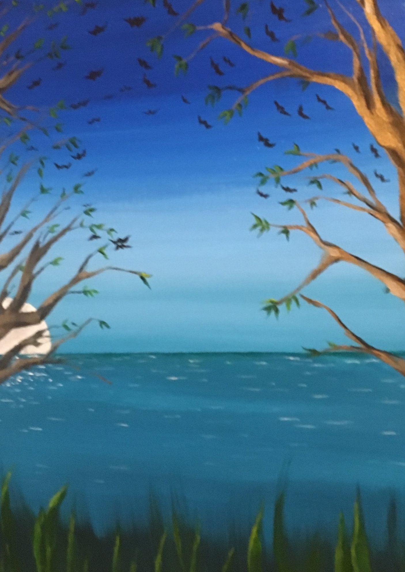 Full Moon Rising Large 18x24