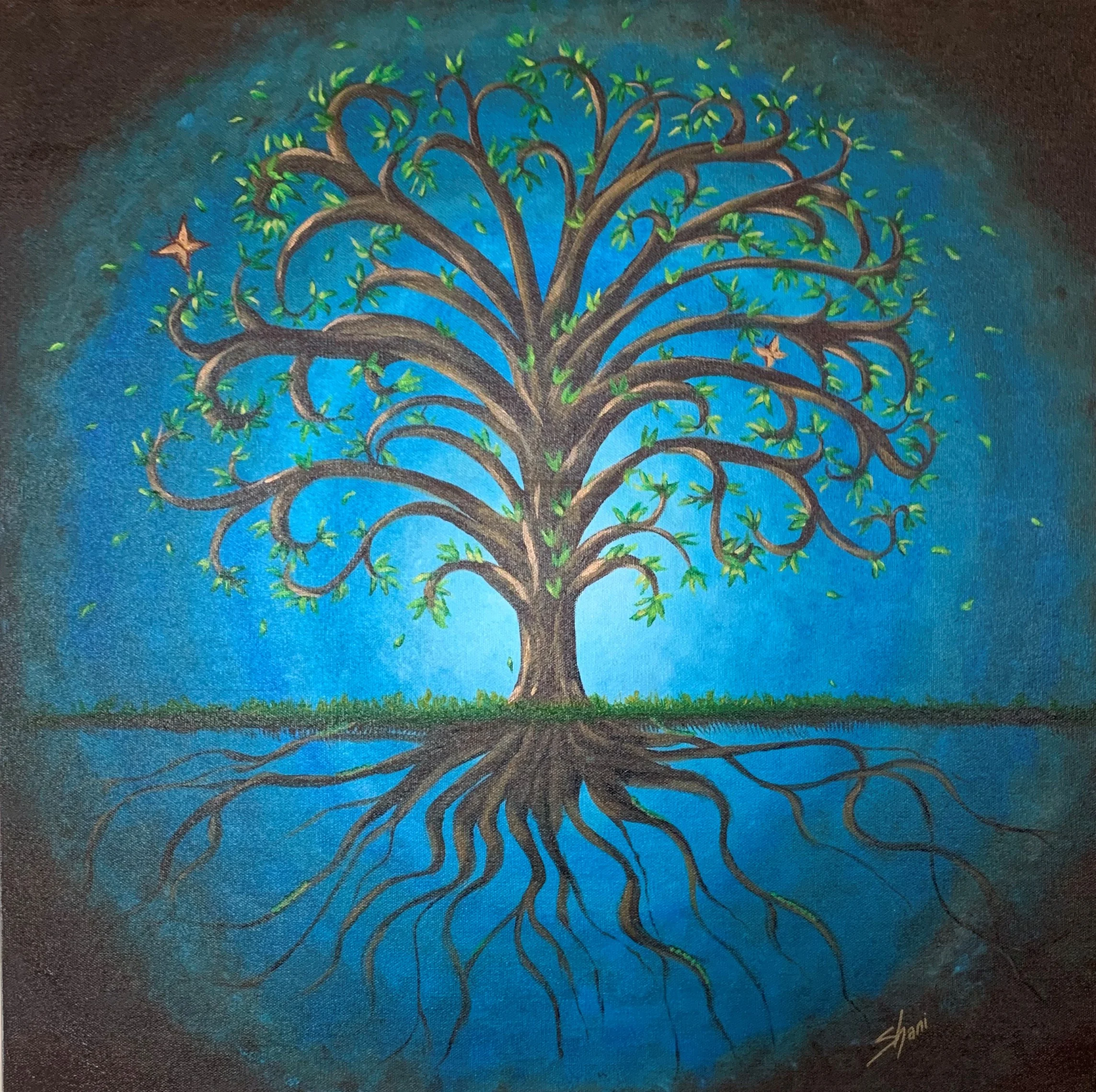 Tree of LifeI LG 24x24 High Profile Canvas- Copper Sides