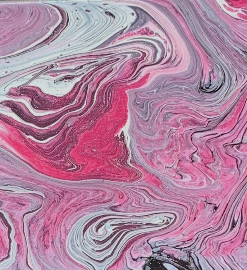 Pink with White Detail mini 10x10"