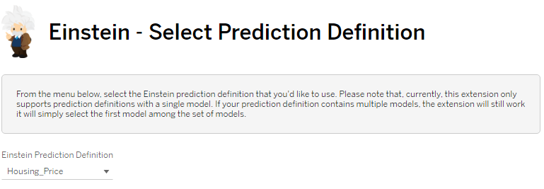 Einstein-select Prediction Definition