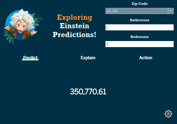 Einstein Predictions Interface