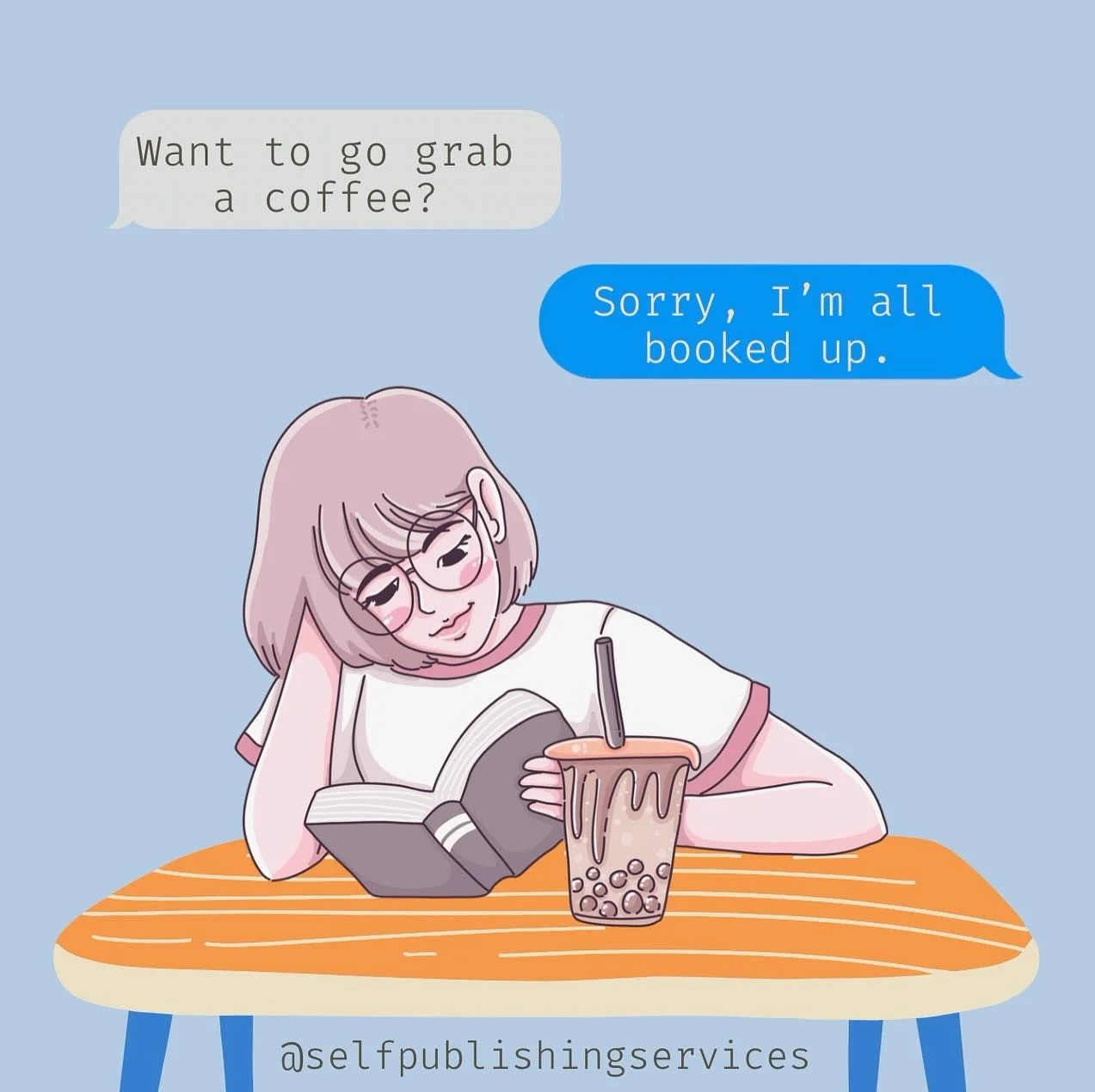 It&rsquo;s very important to keep your priorities straight, and to make book puns as often as possible. Happy Wednesday and happy reading!
.
.
.
#selfpublishingservices #SPS #writingabook #authors #marketing #editing #publishing #publishers #editings