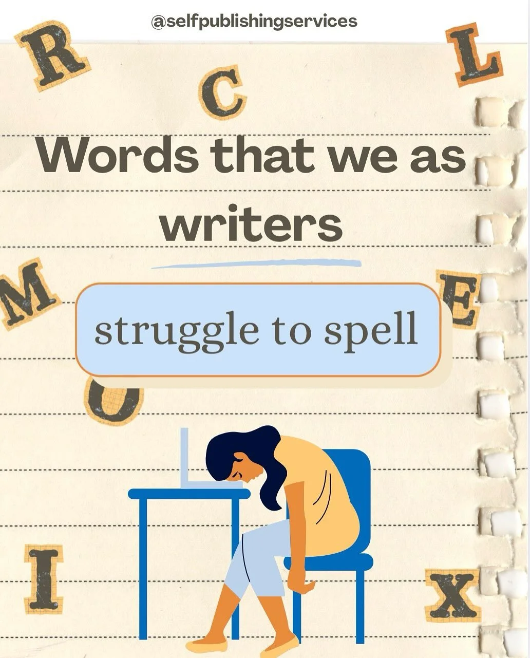 They say English is one of the hardest languages to learn, so cut yourself some slack. If you ever find yourself wrestling with words, book a consultation with Clare Wood, our editorial director. 
.
.
.
#selfpublishingservices #writingcommunity #SPS 