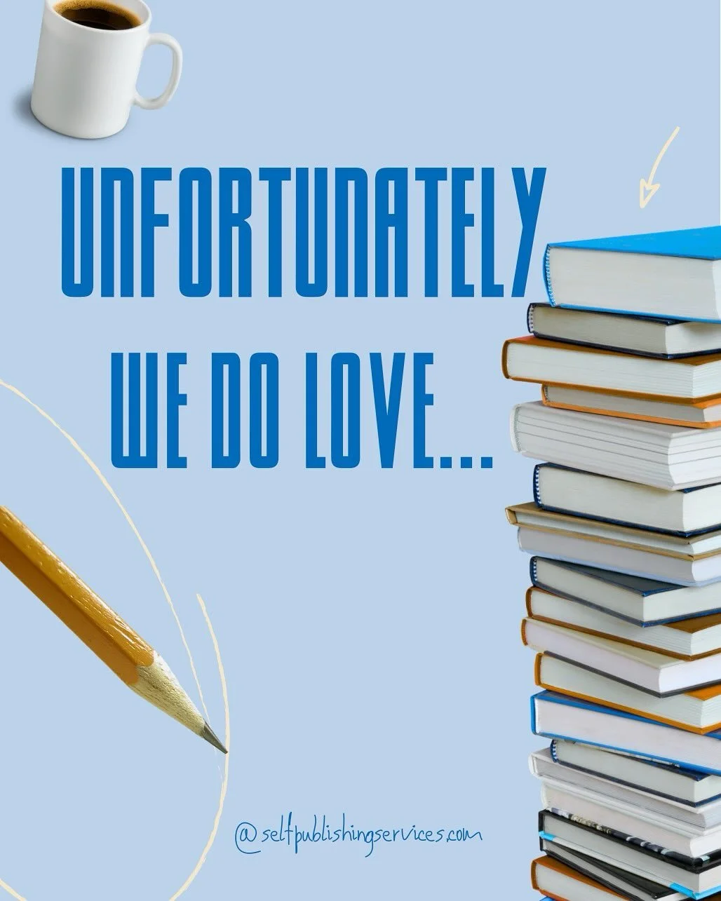 Unfortunately, we do love to hop on a fun trend.
.
.
.
#selfpublishingservices #SPS #bookstagram #authorsofinstagram #writersofinstagram #writingabook #editingabook #readersofinstagram #bookLover #bibliophile #bookaddict #booknerd #bookstagramcommuni