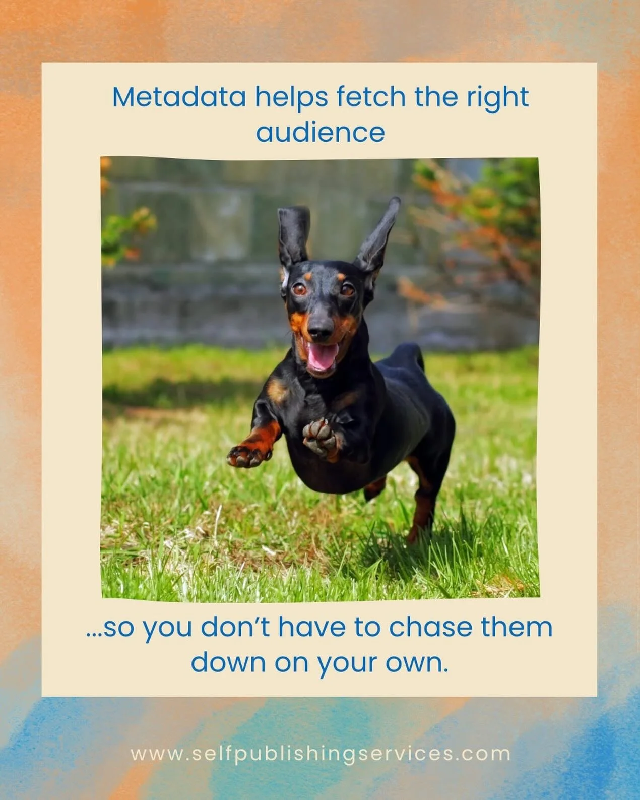 Think of metadata as your loyal pup: it runs out, sniffs around, andhelps bring the right reader to you.
.
.
.
#selfpublishingservices #SPS #metadata #writingabook #authors marketingabook editing publishingcompany publishers editingservices bookediti