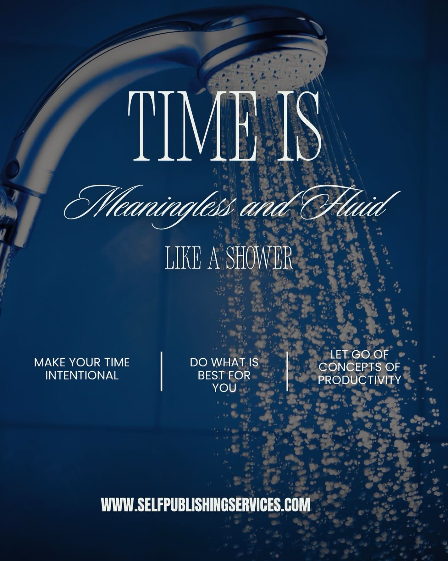 Time is like a shower; it&rsquo;s not meant to be kept. It&rsquo;s like steam on the mirror or the water pooling at your feet, circling the drain. Maybe time isn&rsquo;t something we move through, but something that moves around us. 
.
.
.
#SPS #self
