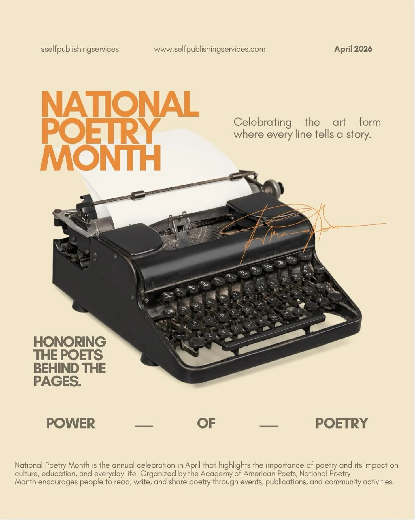 Roses are red, violets are blue... Happy National Poetry Month to you! Next week, SPS will be sharing a few of our favorite poems to celebrate the emotion and passion that can be found in the art.
.
.
.
#poetry #nationalpoetrymonth #sps #selfpublishi
