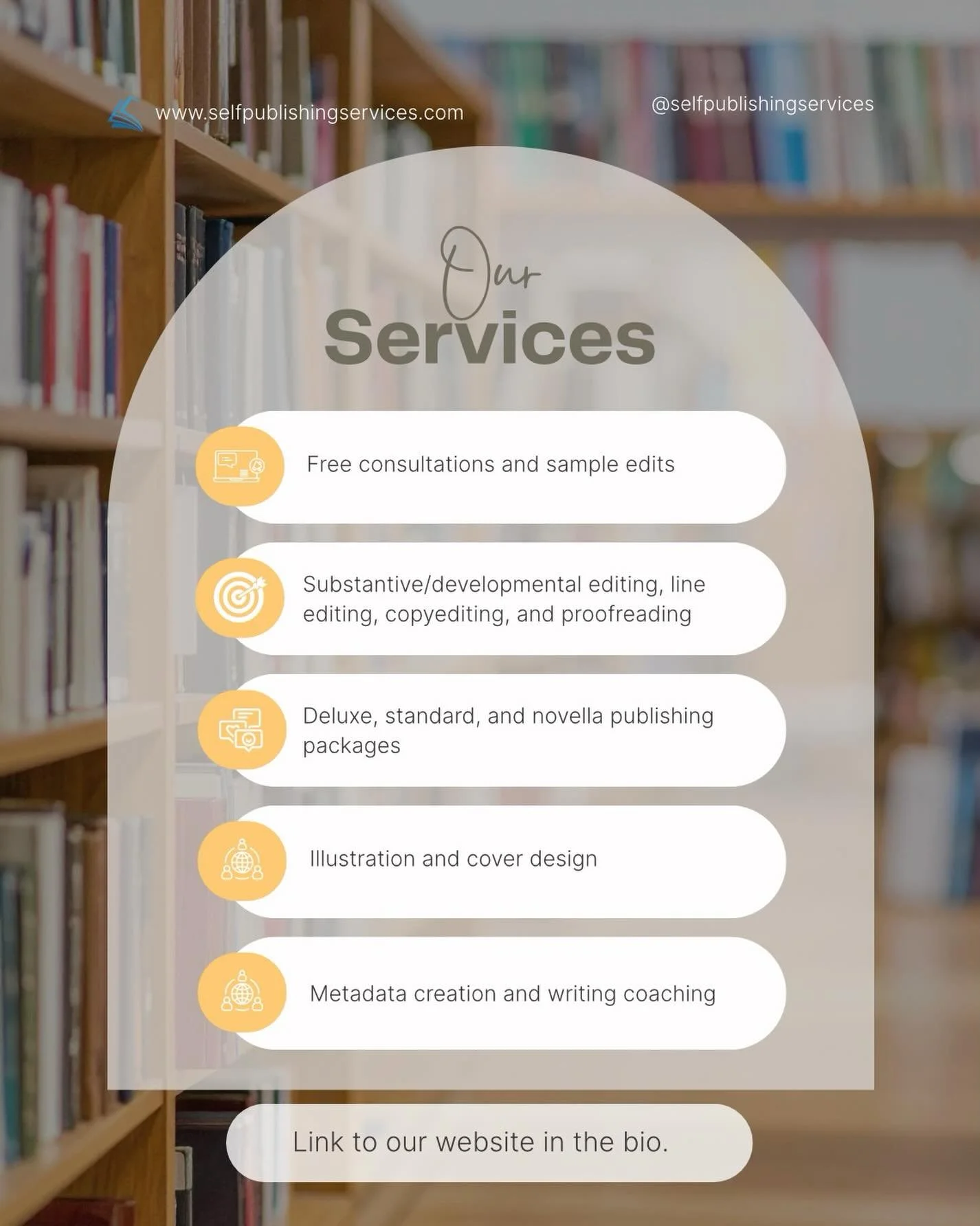 SPS offers a variety of services that are designed to aid authors in reaching their goals. Find the link to our website in the bio and get started on your journey today!
.
.
.
#selfpublishingservices #SPS #publishingservices #editingservices #authors