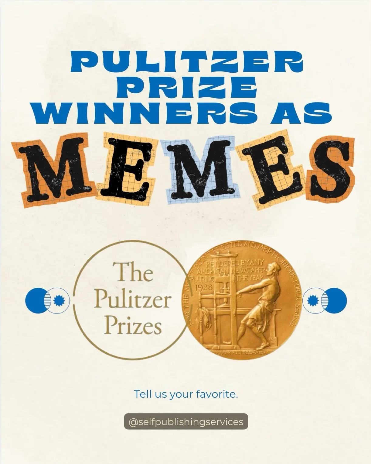 Congratulations to the winner and finalists of the 2026 Pulitzer Prize Awards. We thought it might be fun to get to know our winners through memes. Have you read any of these books? Let us know in the comments. And if you haven&rsquo;t read them, pos
