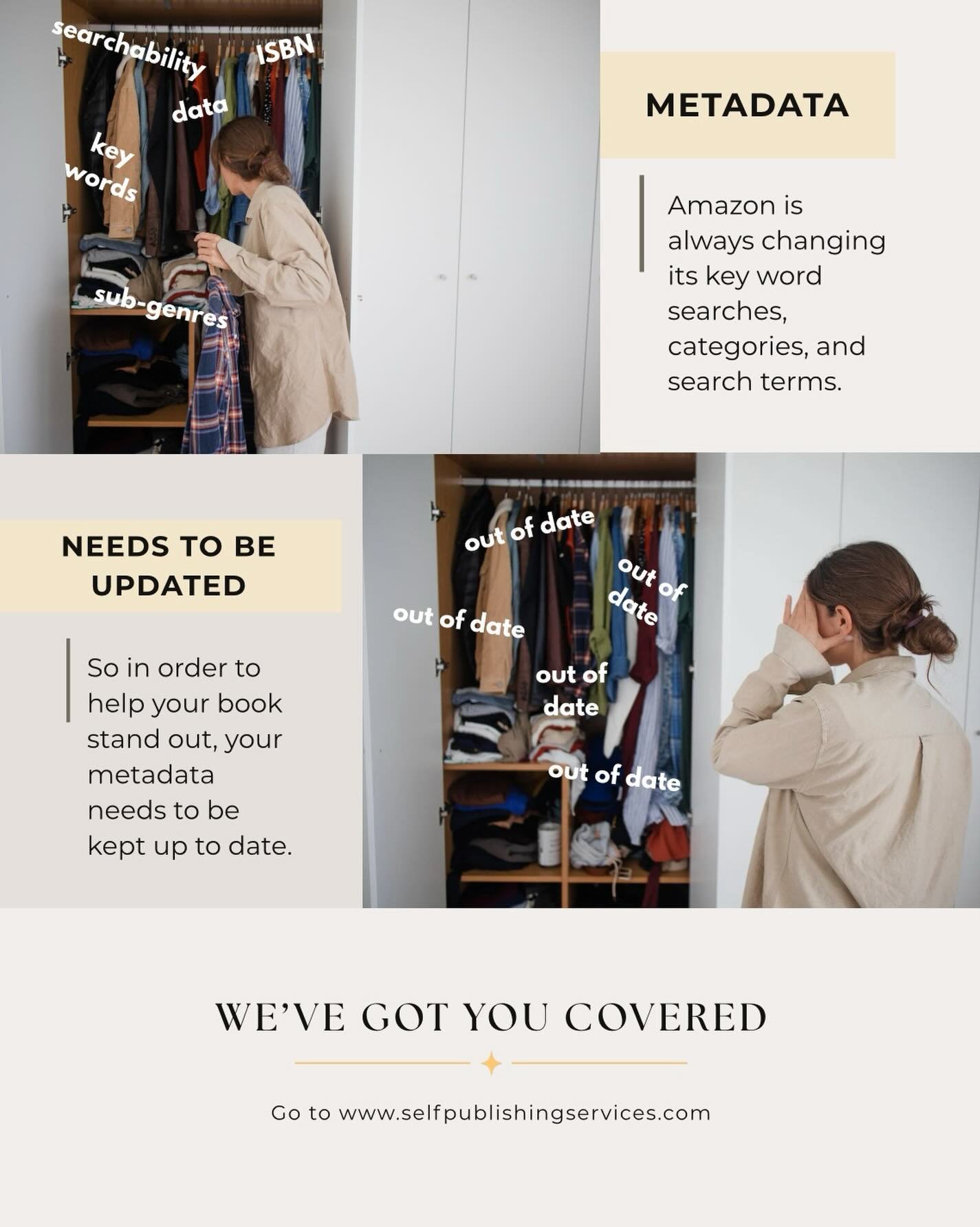 Amazon is always changing, so your metadata needs to be updated. Hit the link in our bio to learn more, or contact us at www.selfpublishingservices.com
.
.
.
#SPS #metadata #selfpublishingservies #authorsofamazon #amazonbooksellers
